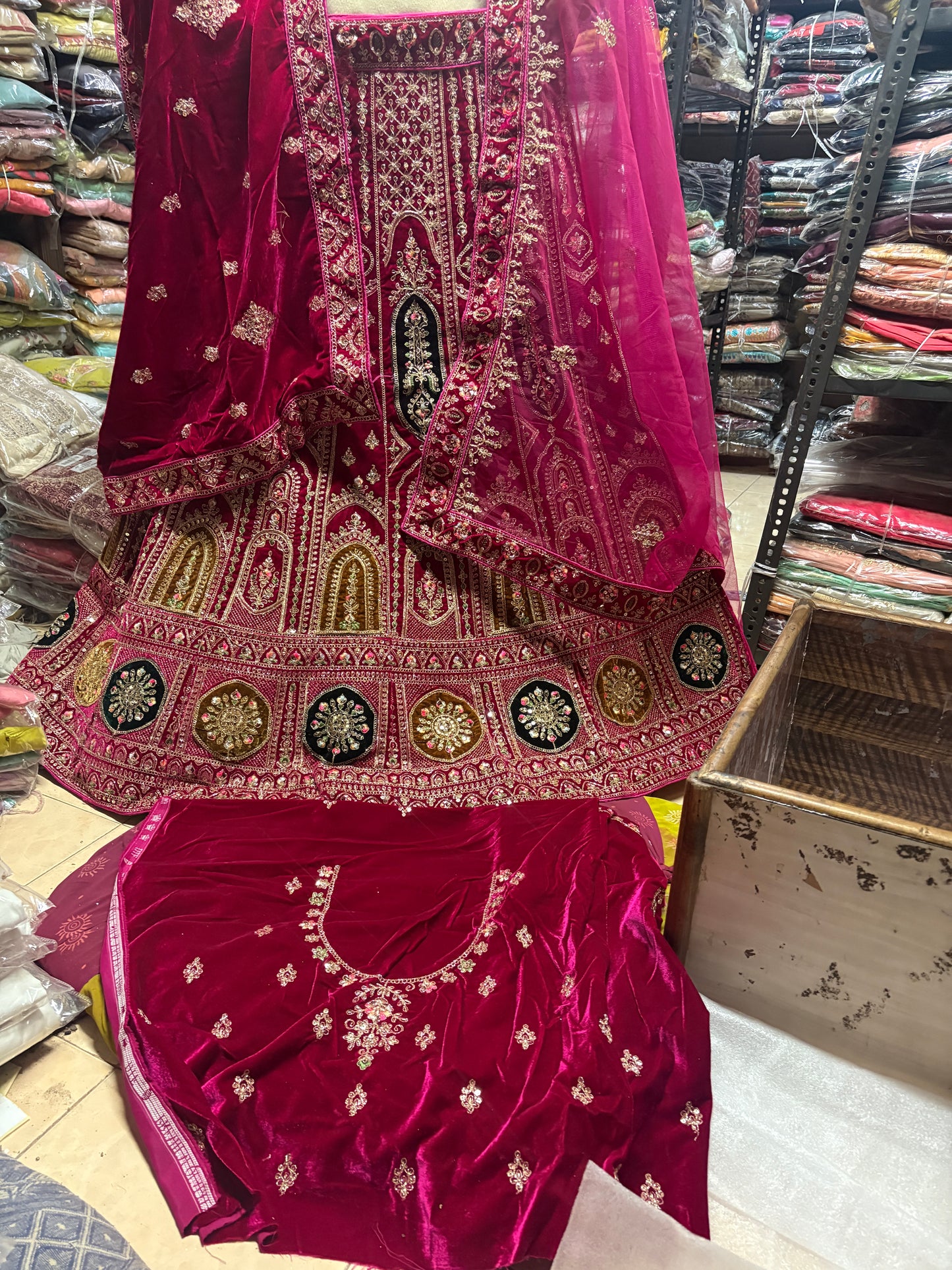 Awesome rani pink Bridal Lehenga