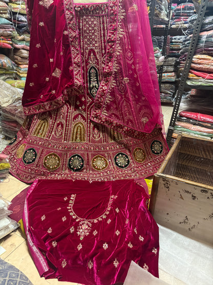 Awesome rani pink Bridal Lehenga