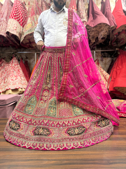 Amazing rani pink bridal Lehenga