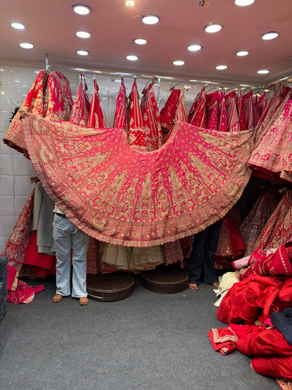 Rani Pink Designer Bridal Lehenga