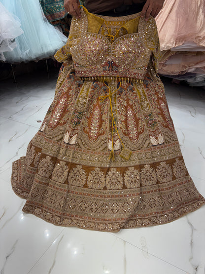 Something Different maroon peach Double Duptta Lehenga Happy Customer