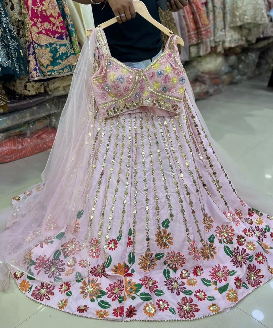 Lavender PDP crop top Lehenga