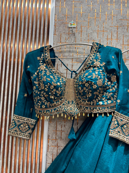 Lavender purple Crop top Lehenga (Copy)