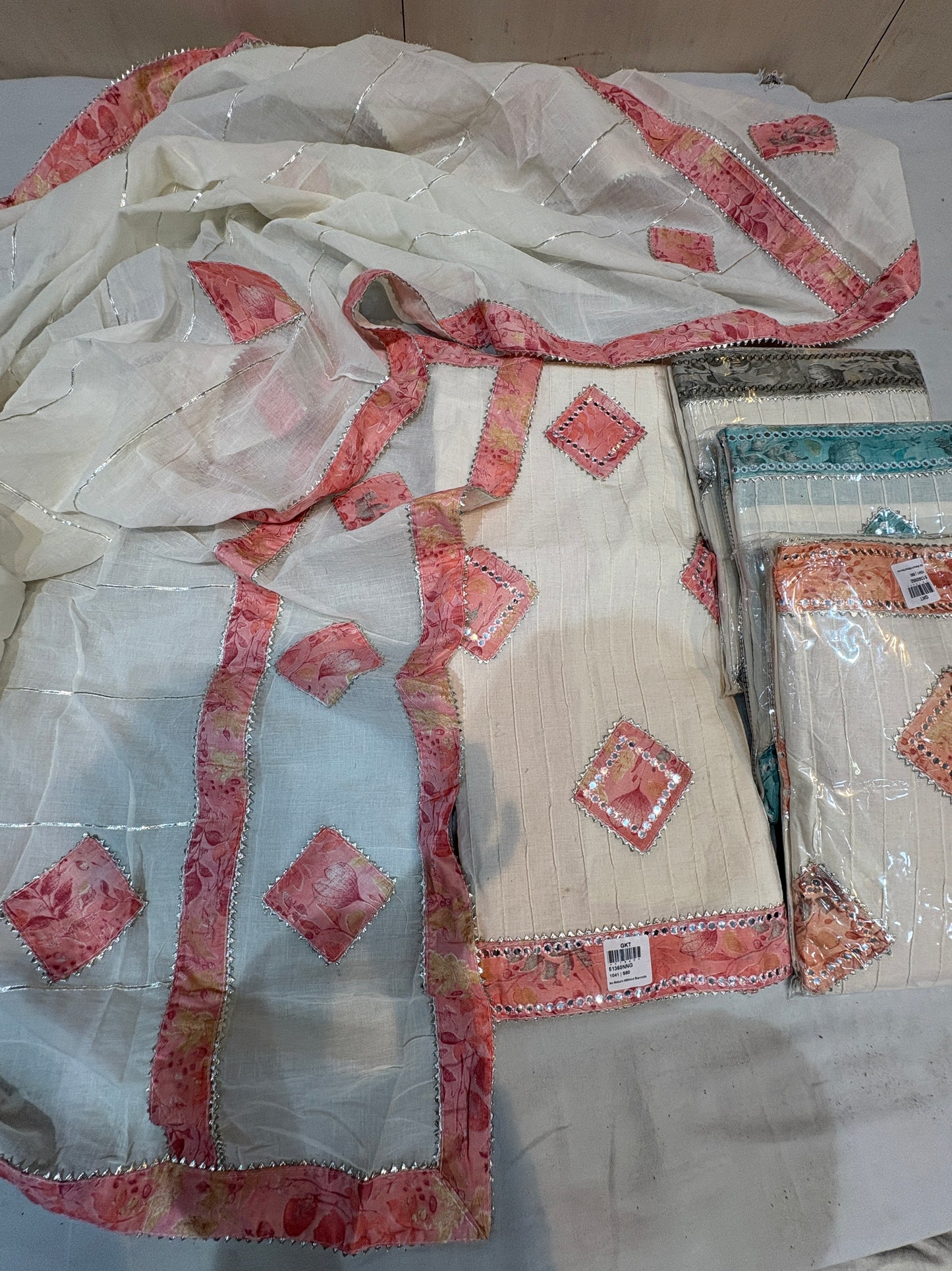 White Fancy Salwar suit (free size)