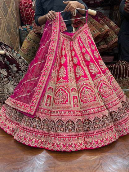Pink Ball Bridal Lehenga