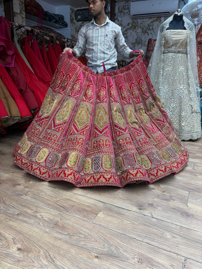 Rani Pink Ball Bridal Lehenga