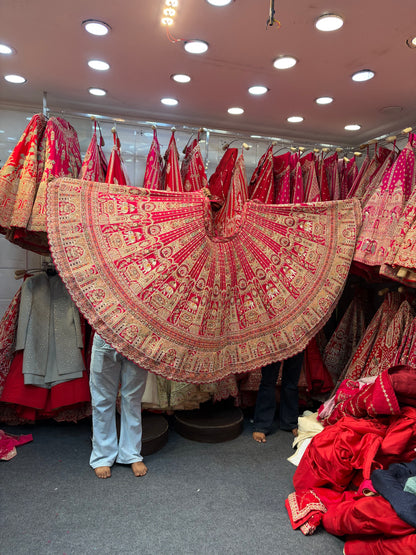 Rani Pink Designer Bridal Lehenga