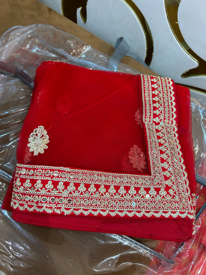 Majestic Red bridal lehenga Happy Customer