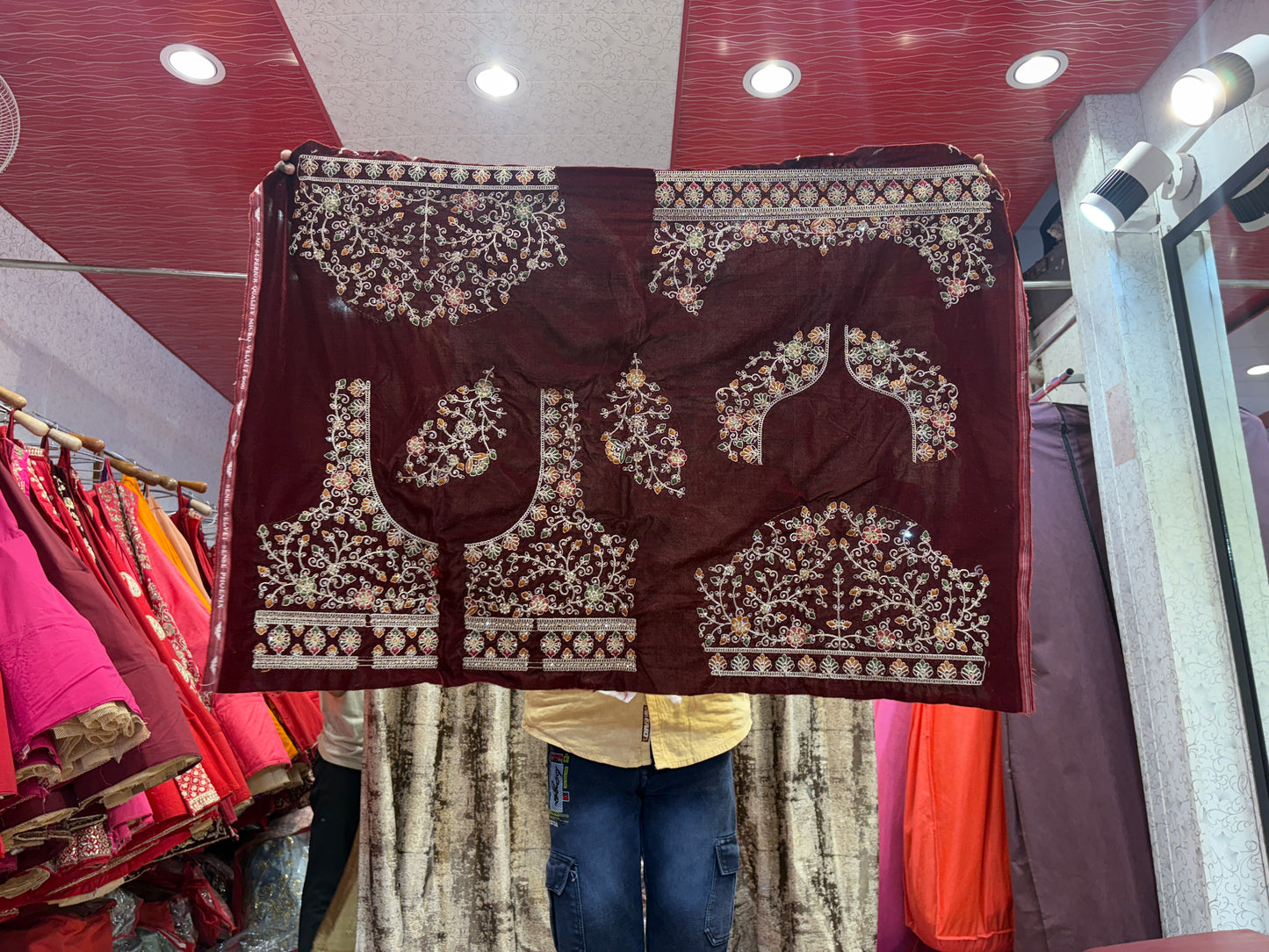 Fabulous maroon peacock bridal Lehenga