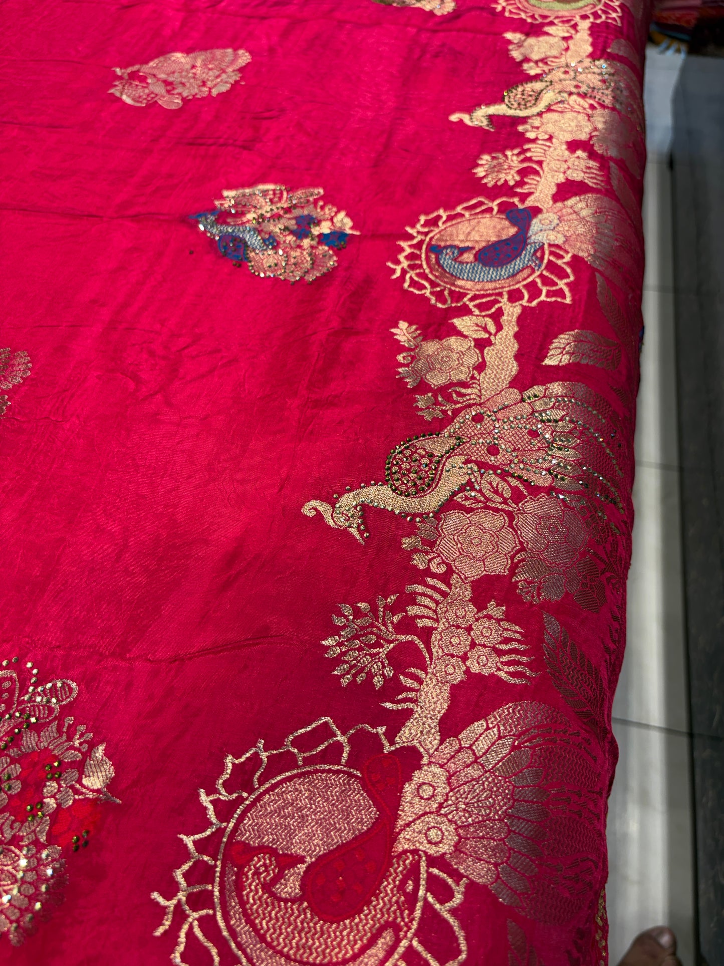 Attractive red saree