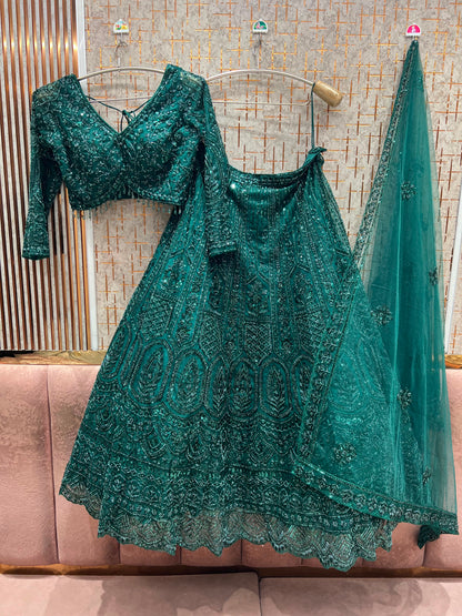 Golden Crop top Lehenga