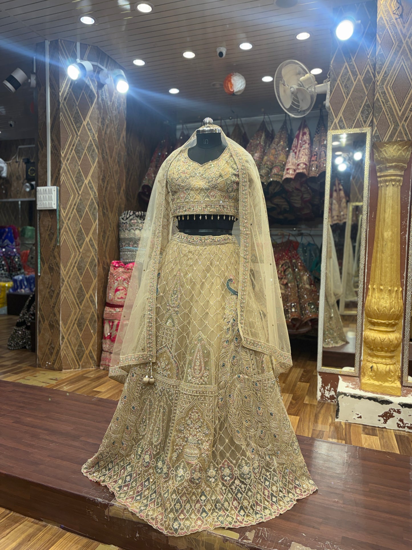 Good looking golden beige Lehenga