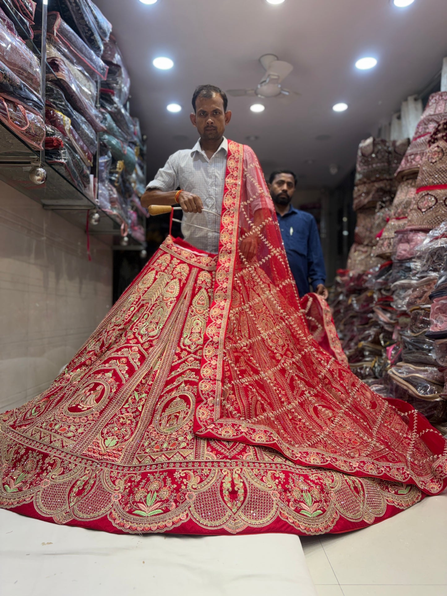 Something different Rani pink Bridal Lehenga
