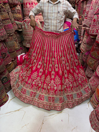 Rani Pink bridal Lehenga