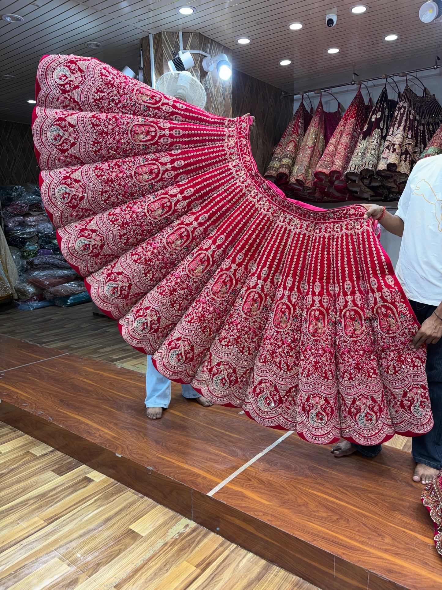 Rani Pink Ball Bridal Lehenga