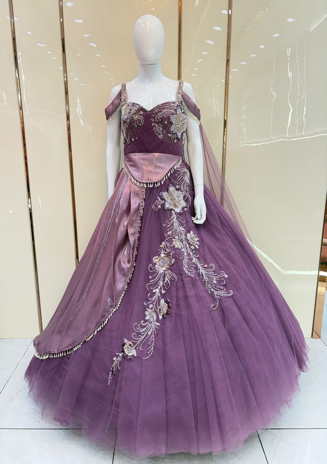 Purple gown