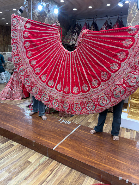 Heavy Rani Pink Bridal Lehenga