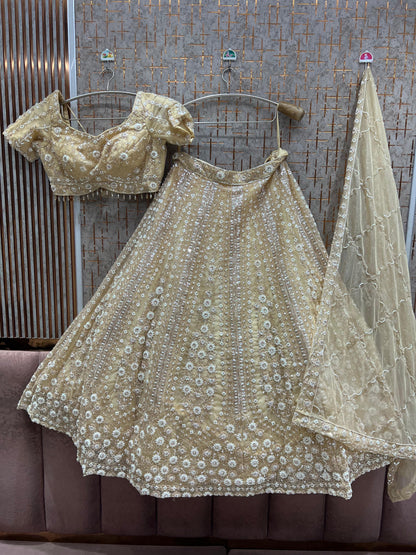 Purple crop top Lehenga