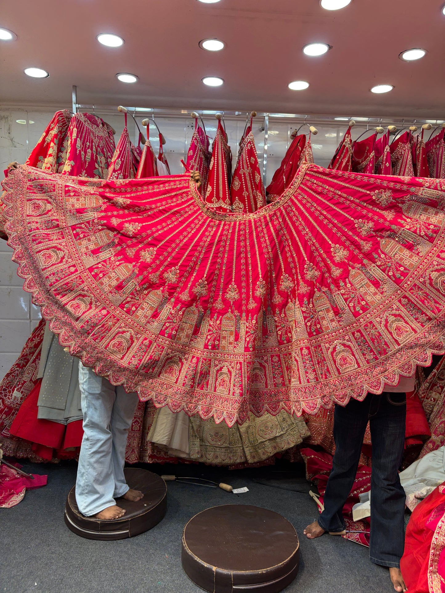 Red Designer Bridal Lehenga