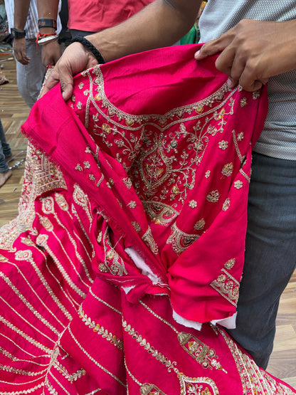 Rani Pink Designer Bridal Lehenga - Shopping World