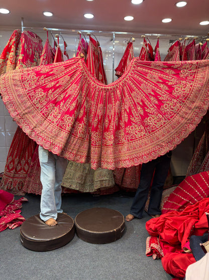 Rani Pink Designer Bridal Lehenga