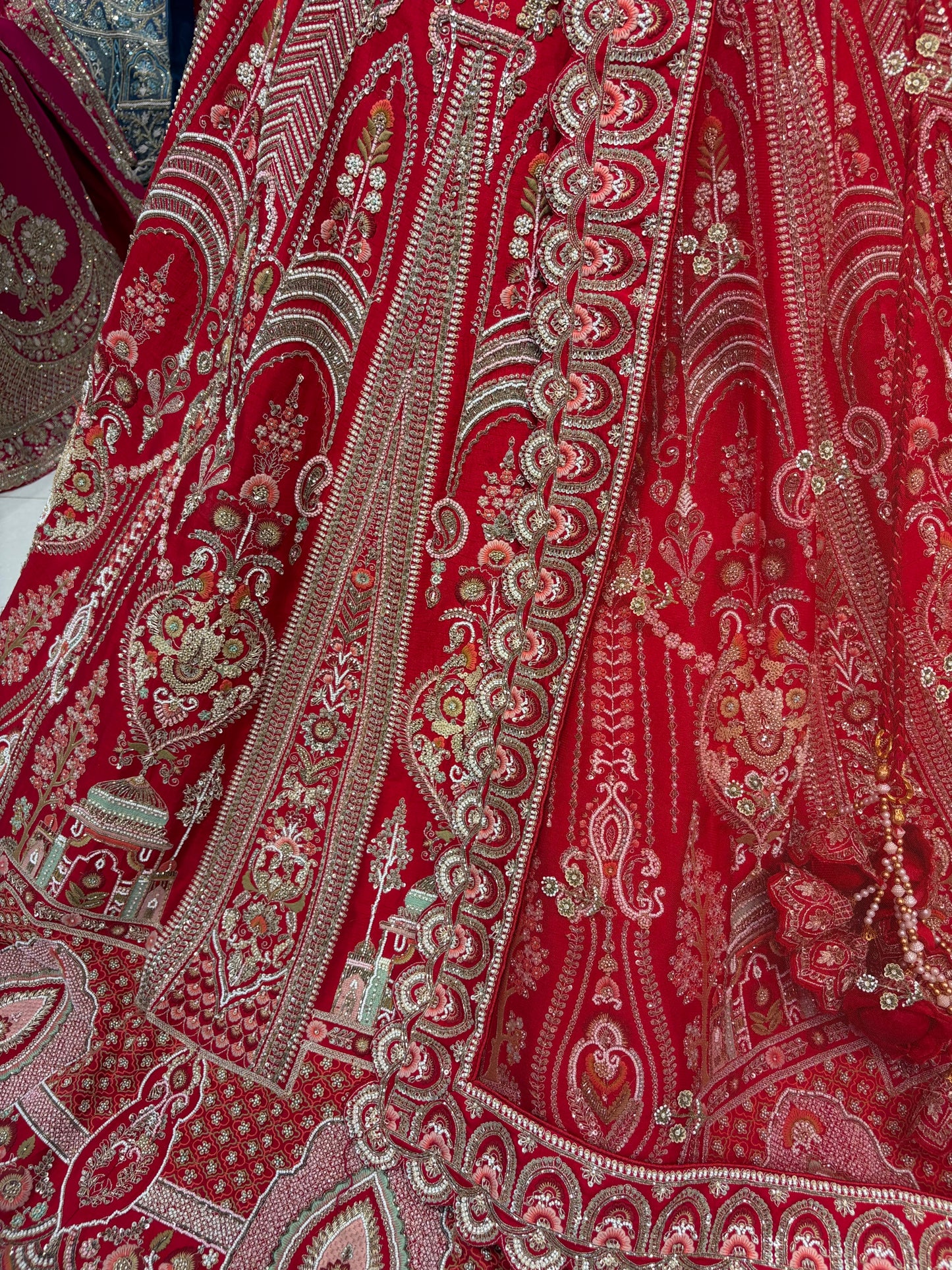 Red Bridal Lehenga