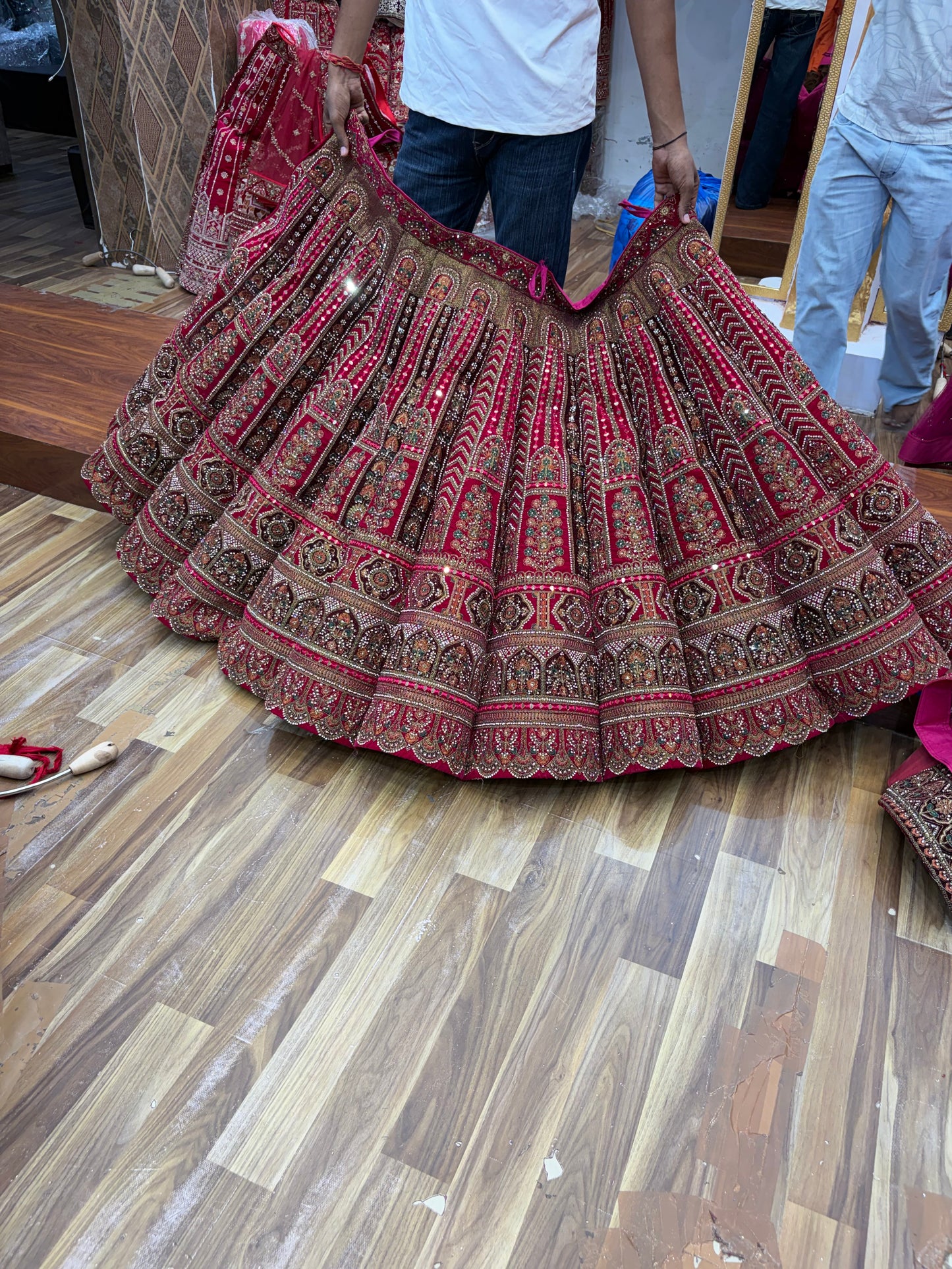 Rani Pink Ball Bridal Lehenga