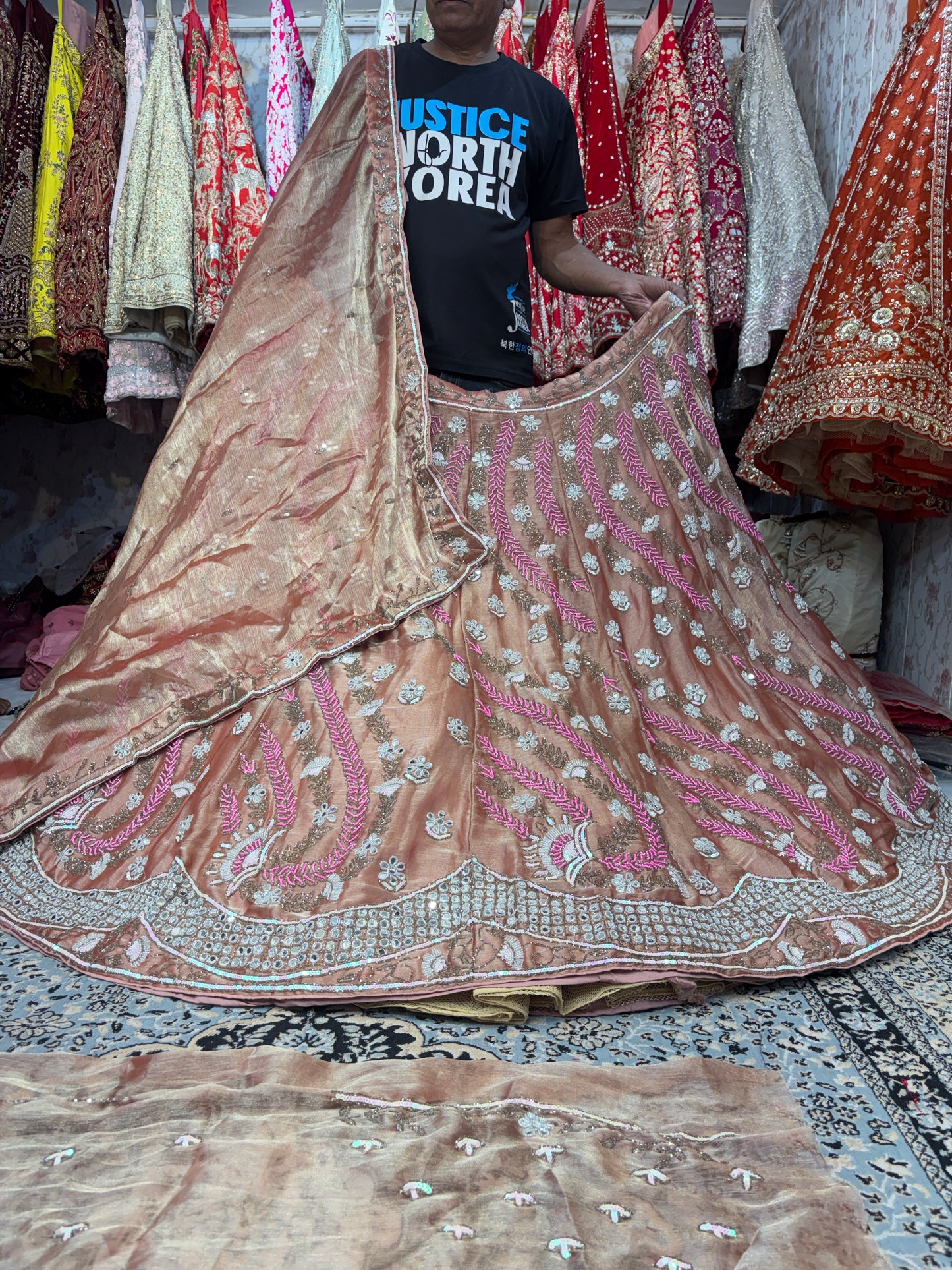 Fabulous peach Lehenga