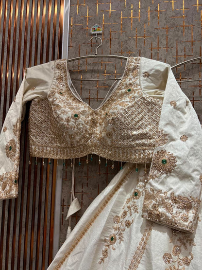 Baby Pink Crop Top Lehenga