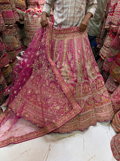 Baby Pink Doli Barat Bridal Lehenga