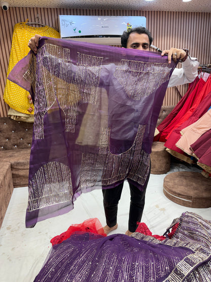 Purple kiara Advani Heavy Lehenga - Shopping World