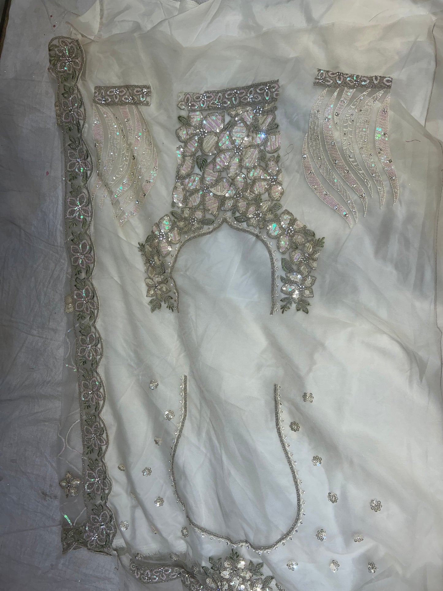 Fantastic white handwork Lehenga