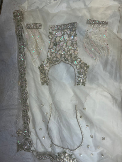 Fantastic white handwork Lehenga