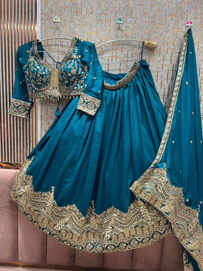 Lavender purple Crop top Lehenga (Copy)