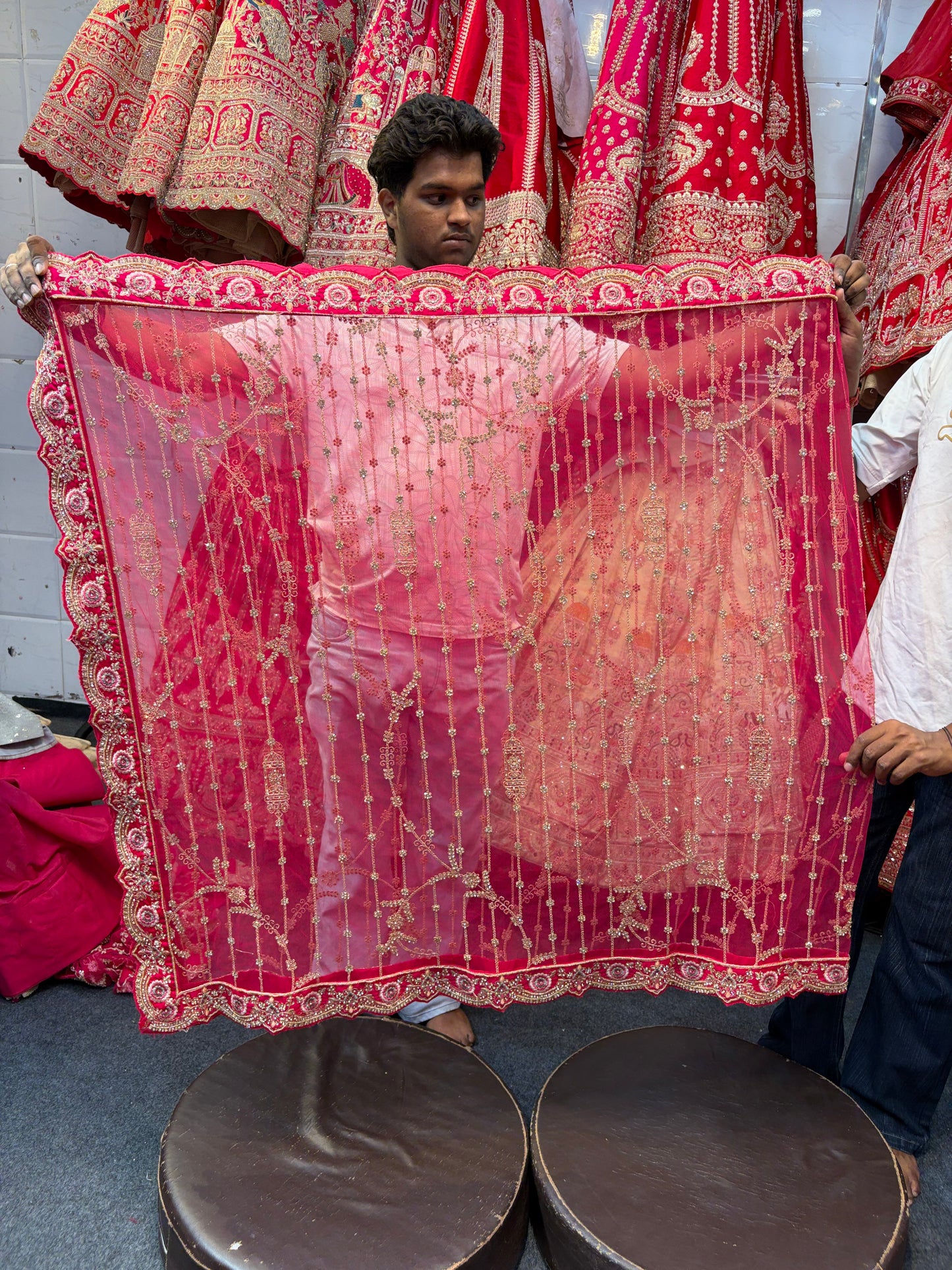 Rani Pink Designer Bridal Lehenga