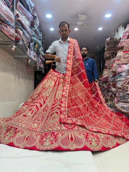 Something different Rani pink Bridal Lehenga