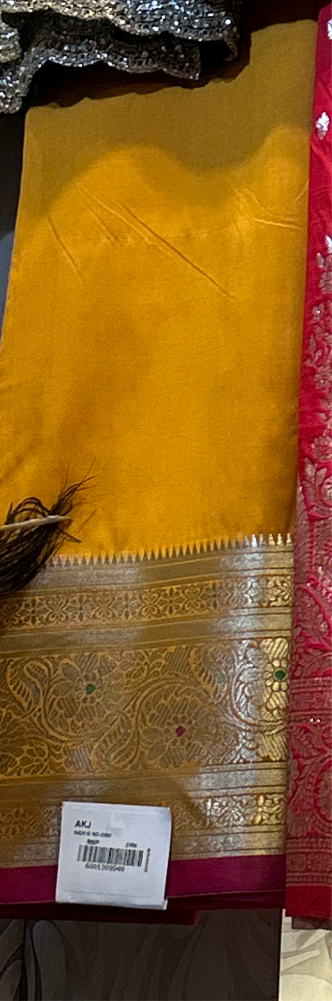 Fantastic yellow Saree