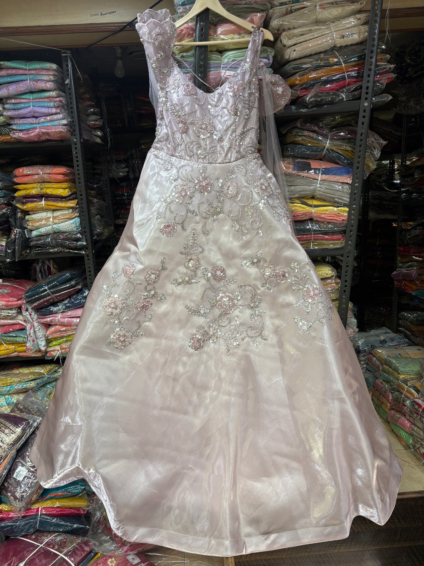 Beautiful white pink gown