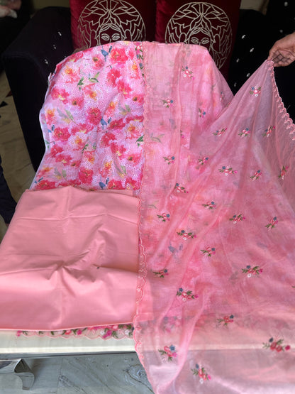 Lovely pink Unstitched suit