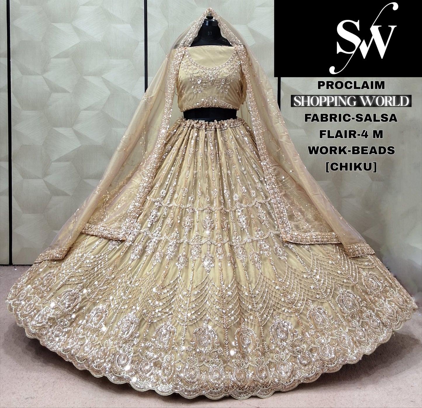 Chiku Golden Salsa Lehenga