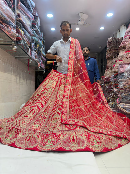 Something different Rani pink Bridal Lehenga