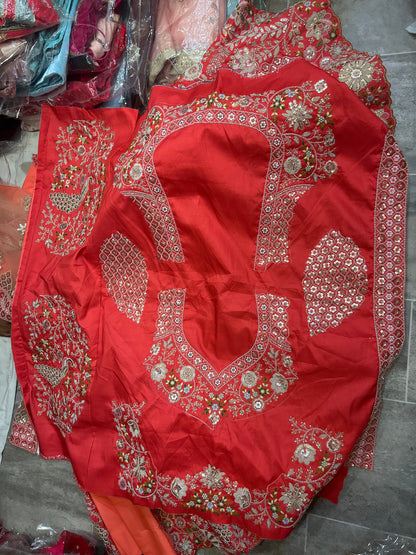 Eye catching peacock bridal lehenga