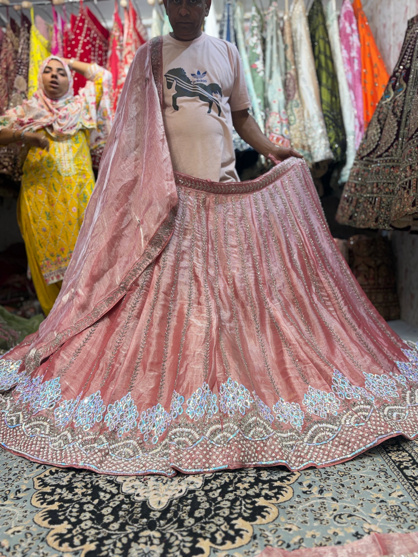 Majestic pink handwork Lehenga