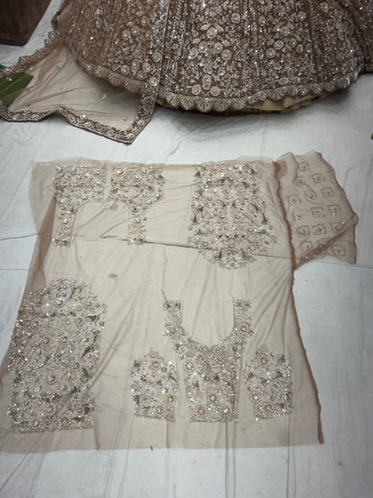 Peach Heavy Lehenga