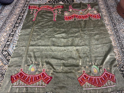 Increíble lehenga verde