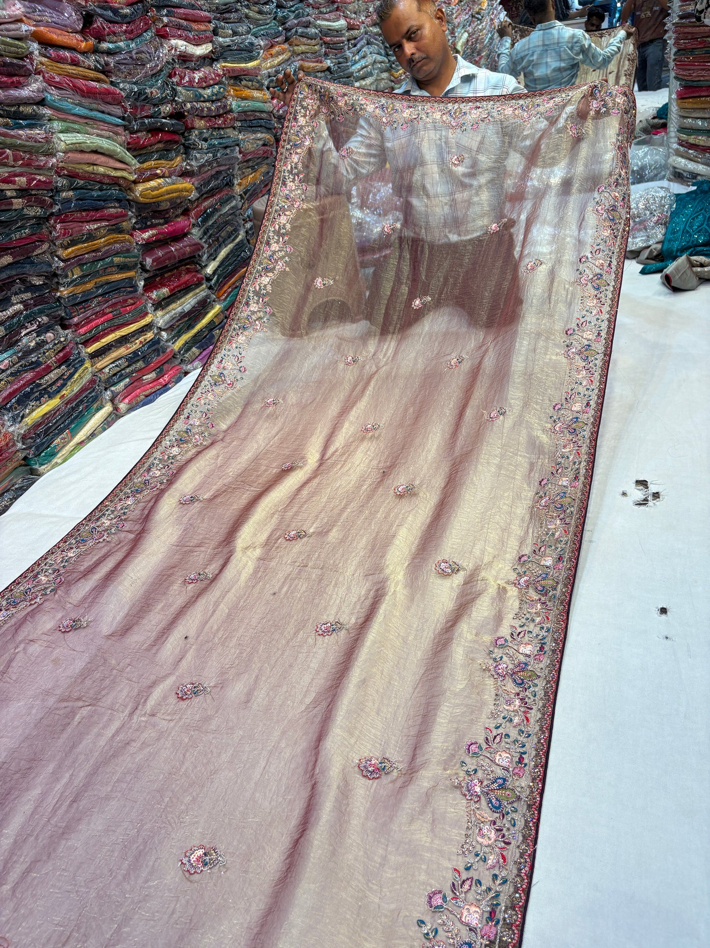 Tremendous pink saree