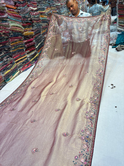 Tremendous pink saree