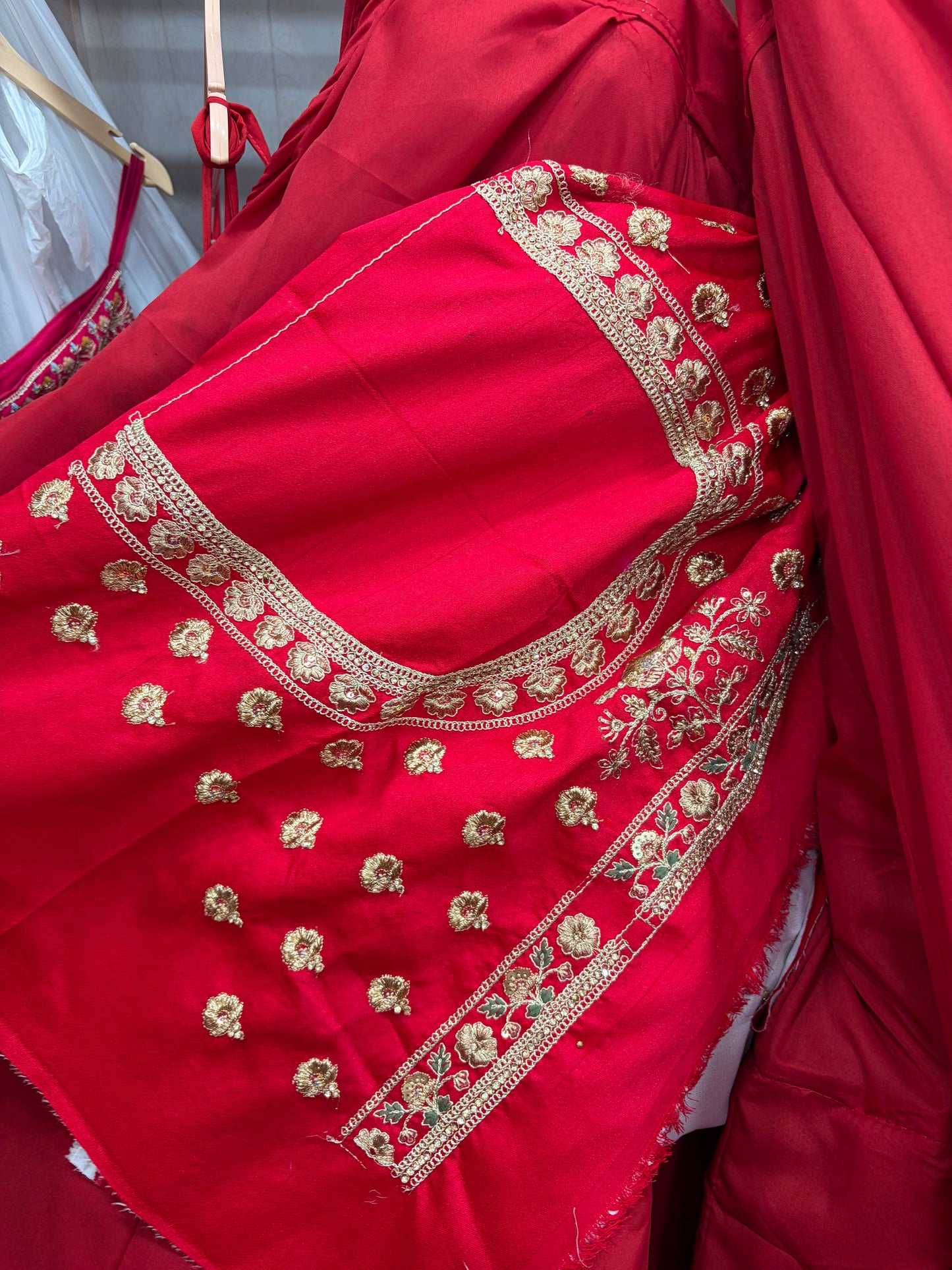 Rani pink peacock Bridal Lehenga