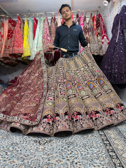 Fabulous Ball rajwada bridal Lehenga