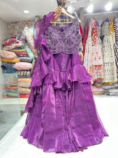 Astonishing purple lehenga❤️